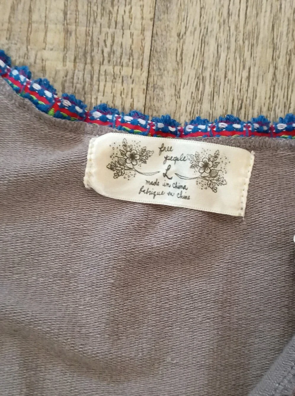 Free People Embroidered Tiered Dress L - Picture 9 of 9